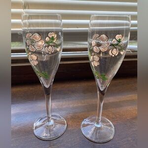 Sakura Blossom Champagne Flutes